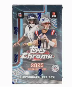 2025 Topps Chrome Football Hobby Box NFL Trading Cards