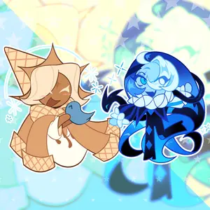 Cookie Run Kingdom Shadow Milk & Pure Vanilla Matching Keychains, CRK Acrylic Keychain, Cute, Durable, And Perfect For Bags, Keys, Or Gifts. Great For Daily Use Or As Thoughtful Little Gifts For Your Friends And Yourself.