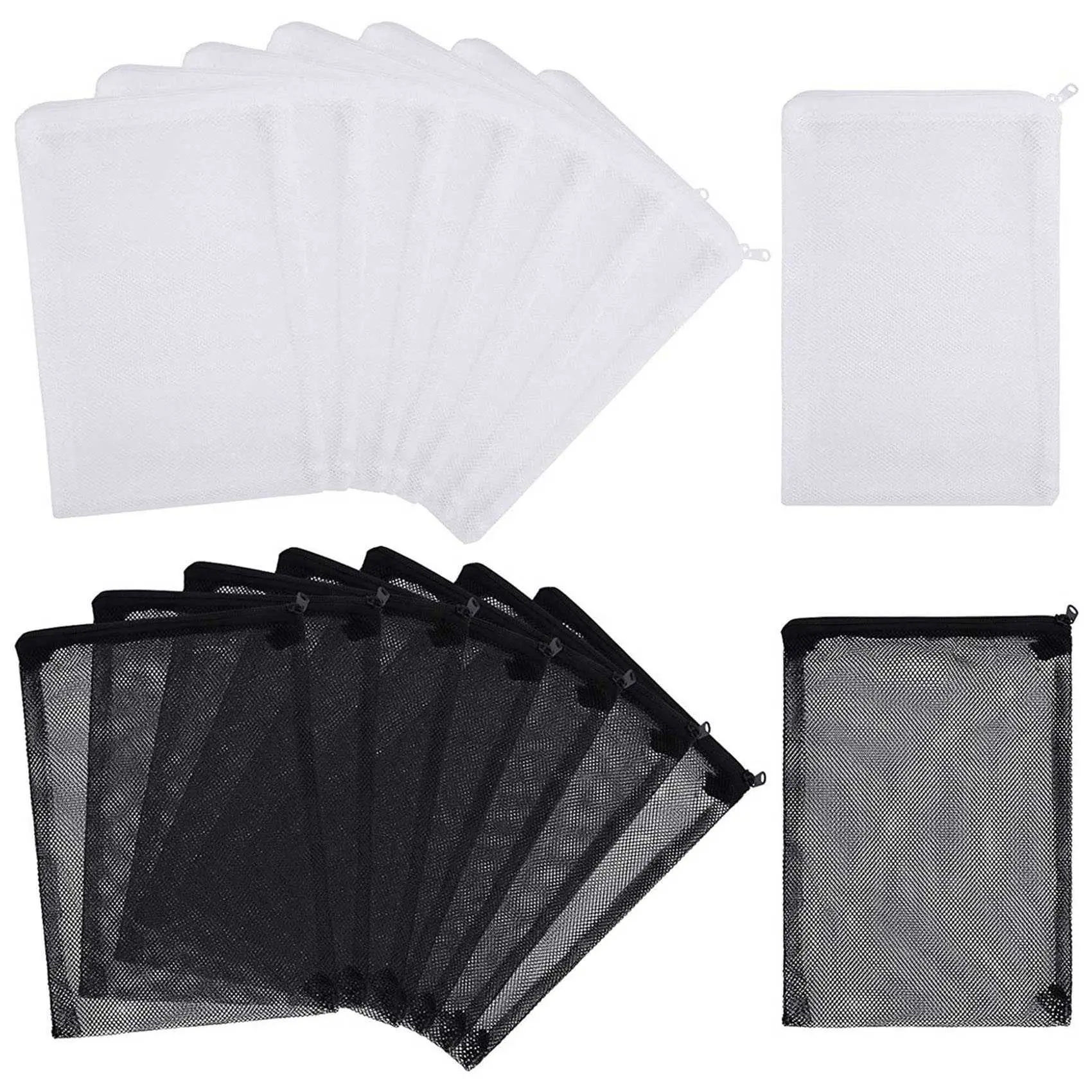 16 Pack Zippered Media Bags with Universal Fit, Solid Color High Flow Design for Fish Tank & Pond Carbon or Bio Ball Filtration, Zippered Bag, Mesh, Reef Tank, Reusable, Aquarium Filter, 15X20cm, Nylon Mesh, Solid Colors, Washable, 8 X Black Aquarium Filt