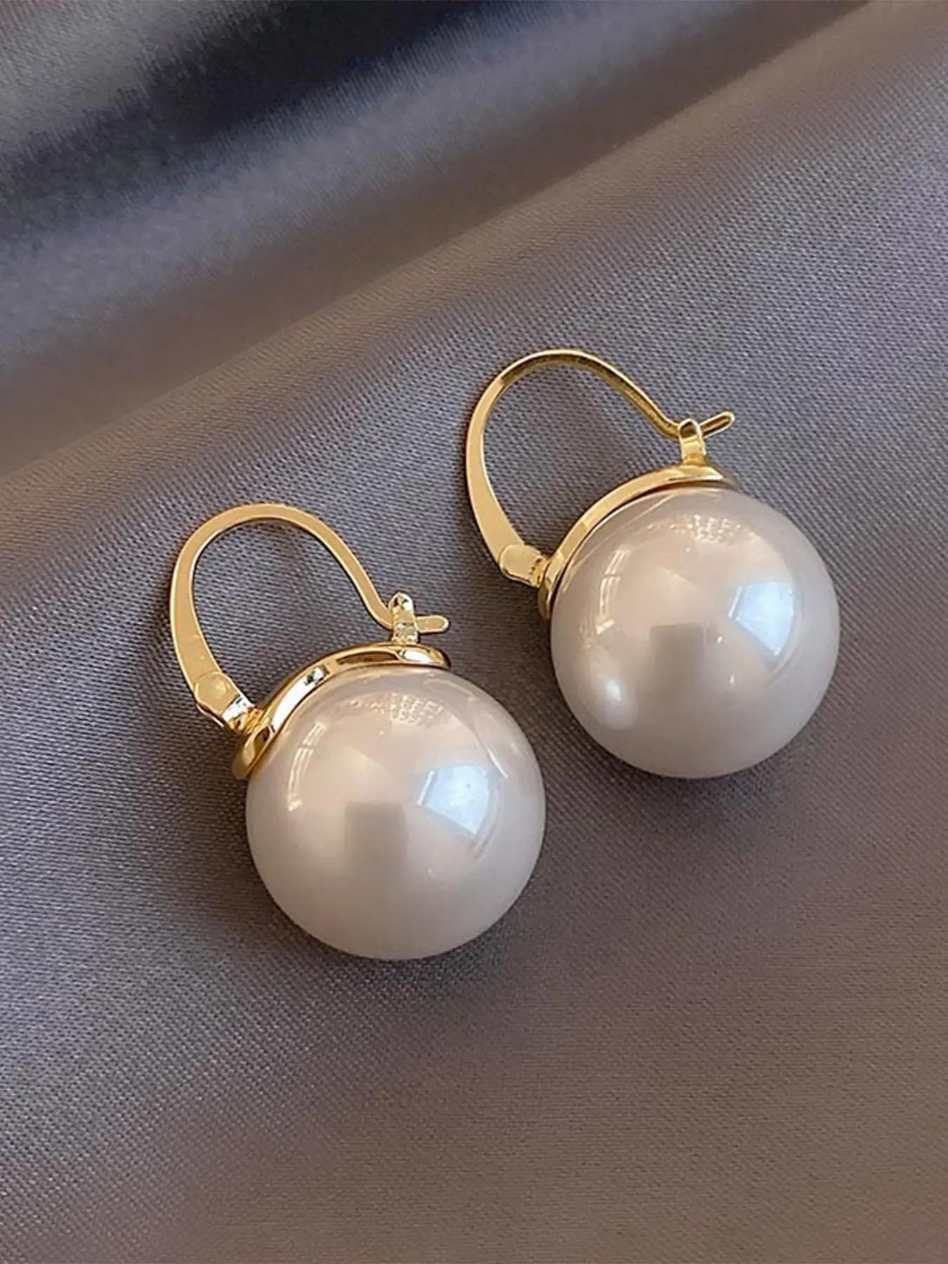 Light Luxury Faux Pearl Decorated Dangle Earrings (1 Pair), Shining Earrings, Elegant Jewelry for Women & Girls, Trendy All-match & Exquisite Jewelry for Birthday Gift, Fashionable Jewelry Accessories