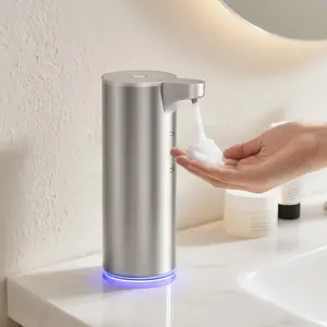 Automatic Foaming Soap Dispenser Touchless, 0.2s  Sensor, USB-C Rechargeable, Smudge-Resistant Stainless Steel, Hand Soap Dispenser for Bathroom, Kitchen, Hotel,