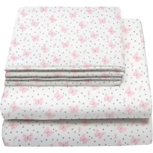 Twin Sheets Set Kids Boys/Girls, Bed Sheets Kids, Cute Bed Sheet, Includes Flat, Fitted and Pillowcase, 3 Piece