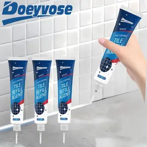 Doeyvose Tile Refill Agent, Multipurpose Waterproof Sealant, Quick Drying Tile Agent, Long-lasting Protective Tile Agent for Kitchen, Bathroom, RV, Shower