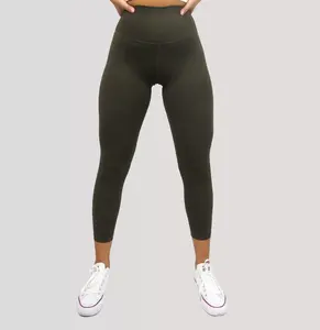 Forest Green All Time 7/8 High Waisted Leggings