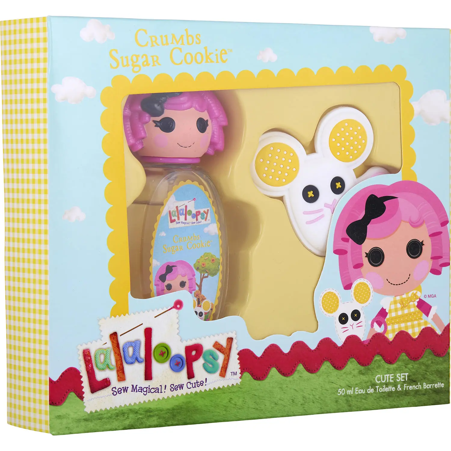 Lalaoopsy Crumbs Sugar Cookie Set-Edt Spray 1.7 Oz & Hair Clip For Women