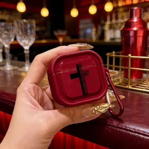 Cross Bible Protective Case Cover for Apple AirPods 1/2/3/4/pro/pro2, Tpu Texture, Lightweight & Durable, Anti-Scratch, Shockproof