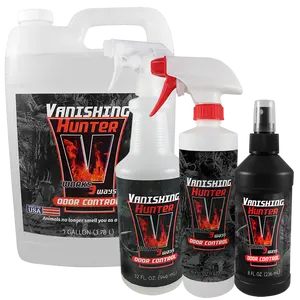 Buck Fever Vanishing Hunter Long-Lasting Odor Control Spray - Scented, Synthetic, Food Grade Outdoor Hunting Scent Elimination Solution with Food Grade Containers, Multi-Size Options