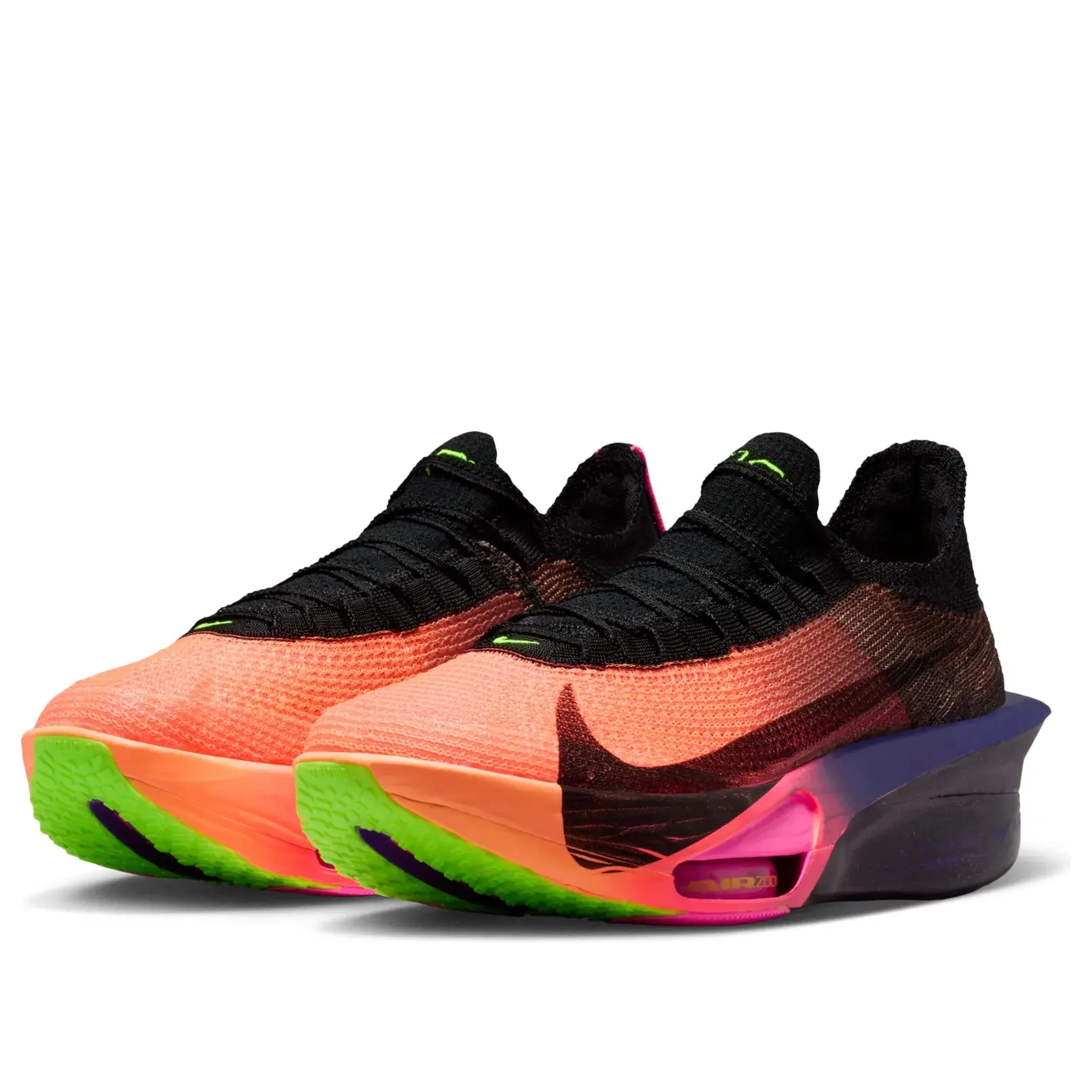 Men's Air Zoom Alphafly Next% 3 GLAM Orange Pulse / Black Running Sneakers IO9573 800