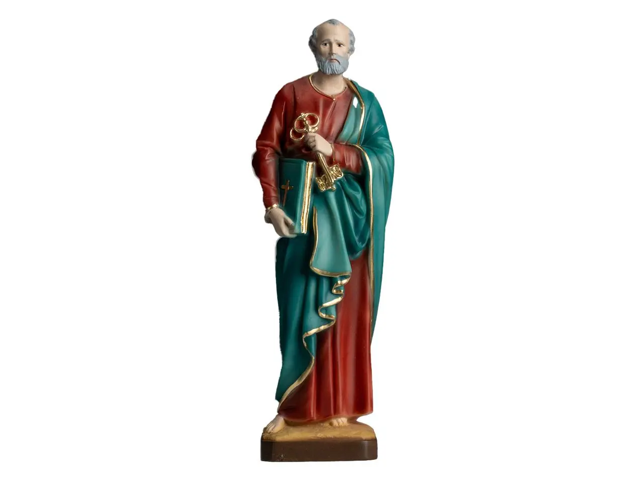 The Faith Gift  Shop Saint Peter  statue - Hand Painted in Italy - Our Tuscany Collection -Estatua de San Pedro