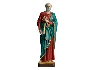 The Faith Gift  Shop Saint Peter  statue - Hand Painted in Italy - Our Tuscany Collection -Estatua de San Pedro