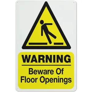 Beware Of Floor Openings Sign Safe Sign, Signs Outdoor, 12 X 8 In, Sign For Home, Business, Driveway Alert