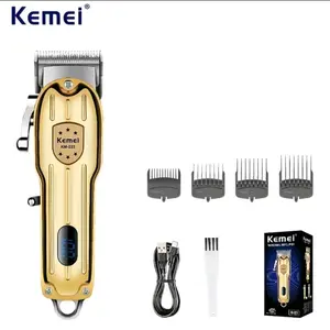 Professional Hair Clipper and Trimmer Set with LED Display for Men and Barbers, Zero Gap Beard Trimmer, Wired or Wireless Use