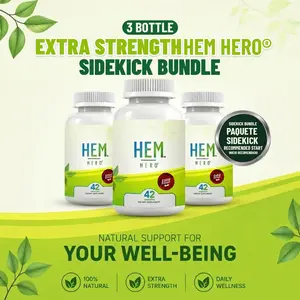 Hem Hero – Fast Hemorrhoid Relief, All-Natural Hemorrhoid Relief Capsules with Diosmin & Horse Chestnut Extract for Swollen Veins Pain Itching & Bleeding Support 42 Capsules