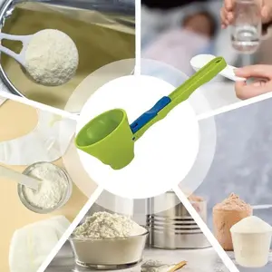 Powder Funnel Spoon, Creative Protein Powder Sliding Spoon, Leak-Proof Coffee Spoon, High-Quality Durable Plastic Spoon, BPA-Free Kitchen Utensil, Multifunctional Measuring Spoon, Kitchenware