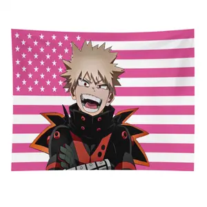 2025 Design Funny Tapestry Home Decor Items Bakugo Katsuki Flags Bedrooms Room Background Cloth Cute Outdoor Decor Banner Gifts Decorative bedroom decor tapestry chill room accessories mens room decor girly bedroom decor cool stuff for your bedroom Decora