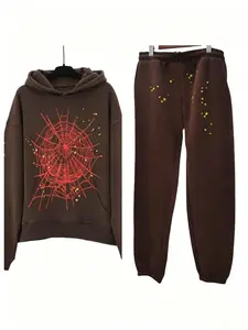 2-piece set Nevermind the Spider, Here's the Slime - Unisex Hoodie Print Short Fashion Menswear Sweaters Tops Sweatshirts Outfit Jeans Clothes Trouser Stylish Casual