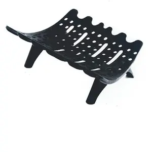 212 MAIN Cast Iron Heavy Duty Firepit 1-Section Self-Feeder Fireplace Grate, 3'' Clearance, 0'' Clearance Fireplace Compatible, Expandable Size, Easy Storage, Log-Supporting Design