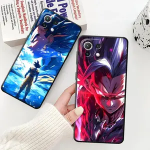 Shonen Battle Anime Warrior Phone Case For Samsung Galaxy S26 S25 S24 S23 S22 S21 Ultra Plus FE iPhone 17 16 15 14 13 12 11 Pro Max Air, Lightning Fire Aura Art Protective Cover