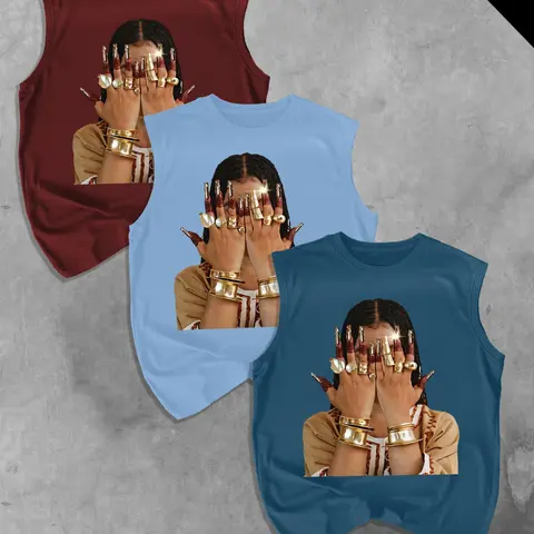 3-Piece Men's Fashion Tops, Sleeveless Graphic Prints Tops, Breathable Sleeveless Design, Casual Summer Vests, Breathable Comfort Fabric, Perfect Gift for Boyfriend, Menswear
