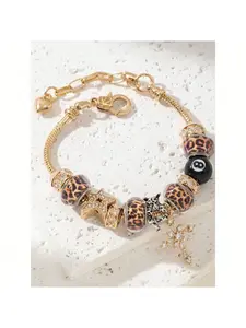 Women's Elegant Leopard Print Bracelet, Trendy Exquisite Braceket, Chic Gorgeous Jewelry As Gift for Girlfriend, Fashionable Bracelet, High Quality Bracelet