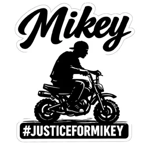Justice For Mikey Silhouette decal