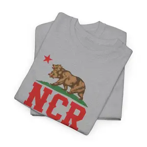 Fallout NCR T-Shirt - New California Republic Graphic Tee - Vintage Style Mojave Wasteland Merch - Perfect Gift for Fallout Fans & Gamers, Easy Care, Machine Wash Safe, Go-To Outfit, No Thinking Needed