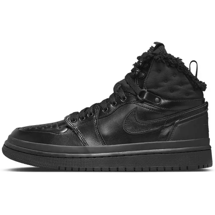 Jordan 1 Acclimate Triple Black Retro Durable Non-slip High Top Basketball Shoes Women's DC7723-001