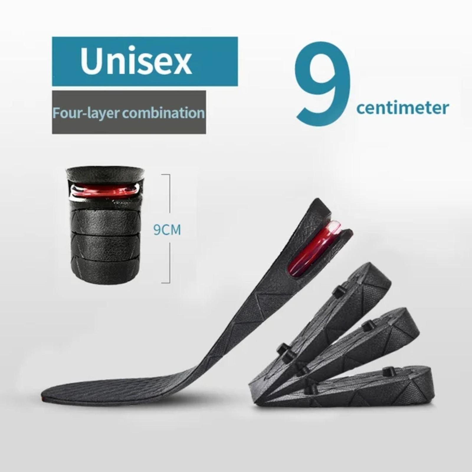 Invisible Height Increase Insoles Unisex Ultra Soft Sole Non-Tiring Leather Shoes Adjustable Height Cushions, Comfortable Footwear Inserts Soft Cushioned Insoles Height Increasing Insoles, Height Lift Insoles, Heightening InsolesGift.