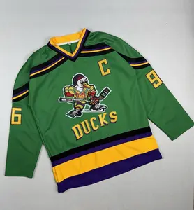 Men’s Vintage Duck Hockey Jersey Long Sleeve Shirt