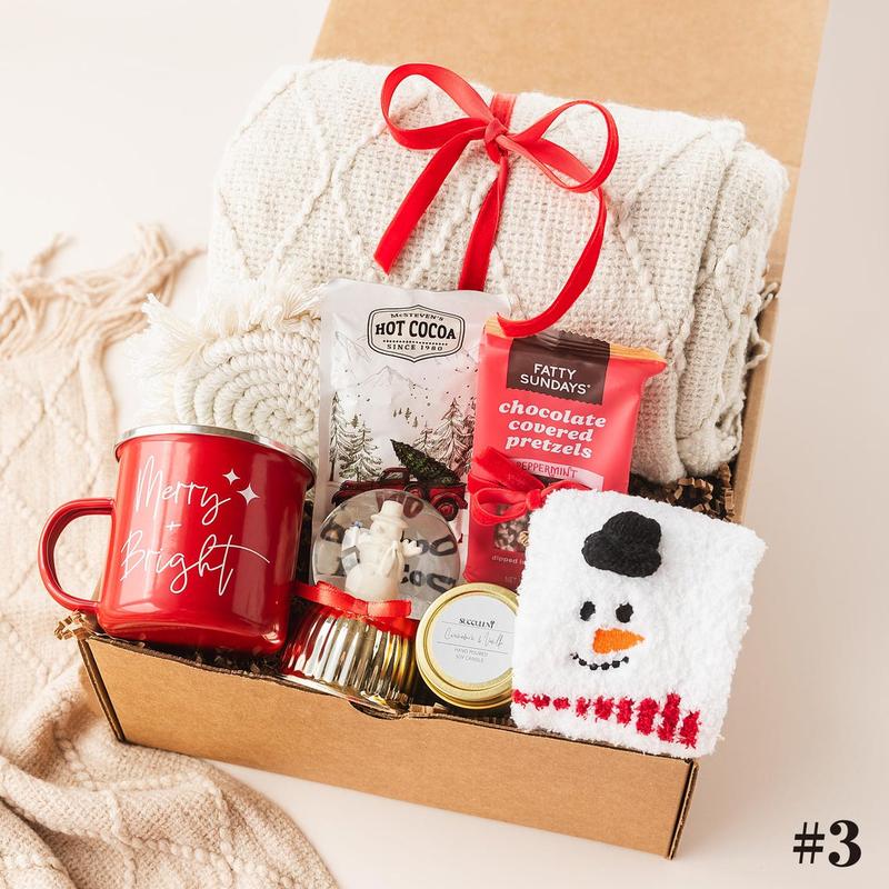 Custom In Description, Holiday gift box, Christmas gift basket, Winter Gift, Gift Box For Women, Care Package for Her, Cozy Christmas Care Package