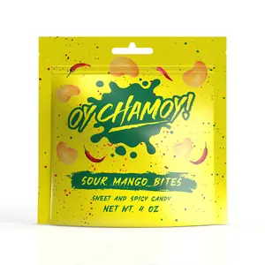 Oy Chamoy! Sweet, Spicy and Sour Mango Bites Gummy Candy 4oz - Perfect Snack for Any Occasion