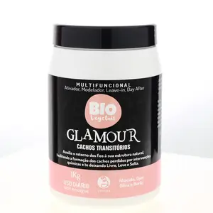 Trihair Ativador Cachos Transitórios Glamour Biovegetais - Curl Activator for Transitioning Hair, Frizz Control, Vegan, Paraben-Free 1000gr (35.27, Ounces)