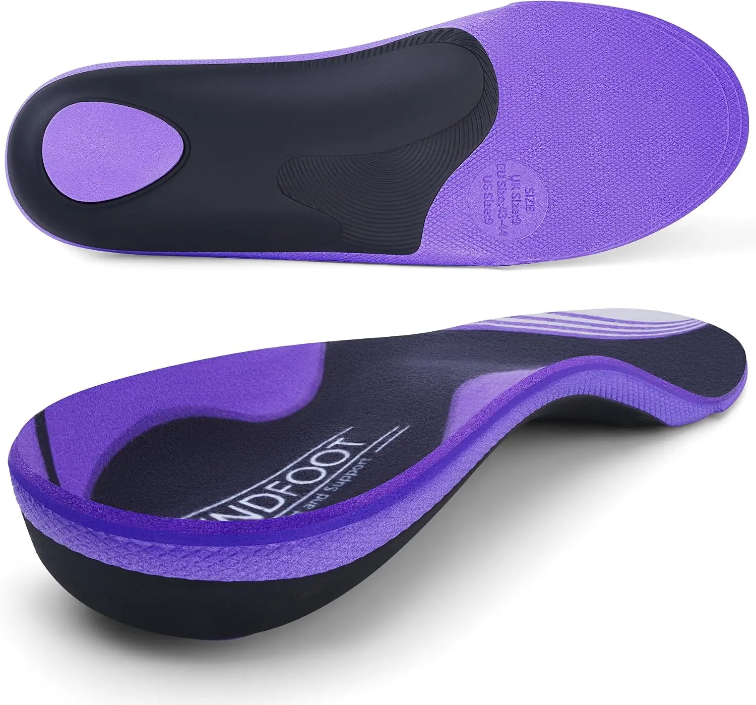 Sport Comfort Insole Shock Absorption & Rebound Metatarsal Pad Arch Support | Orthotic Insole For Running Sneakers Plantar Fasciitis Relief Pain Shoe Insert Flat Feet Anti Fatigue Standing All Day