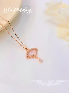 Pure Silver 925 Rhodochrosite Necklace, Elegant Fan Design Natural Rhodochrosite Choker, Sophisticated Lockbone Chain for Women