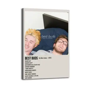 Mom Jeans Best Buds Canvas Aesthetic For The Bedroom Wall Sitting Room Dormitory Wall Office Wall Poster Decorative Painting Canvas Wall