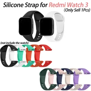 WatchBand Strap For Redmi Watch 3 (Not for 3 lite/3 active) SmartWatch Silicone WristBand Bracelet Accessories Belt Correa,Sweatproof, Durable and Fashionable, Compatible with Redmi Watch 3