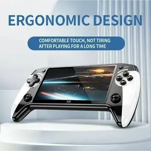 Portable Game Console X9 with 10 Emulator Games, Rechargeable Handheld Gaming Machine for Home & Travel, Durable Controller Grip