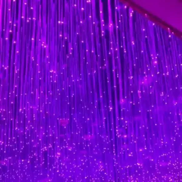 Internet-famous starry sky corridor fiber optic chandelier, starry sky ceiling, hotel LED fiber optic lights, fiber lights