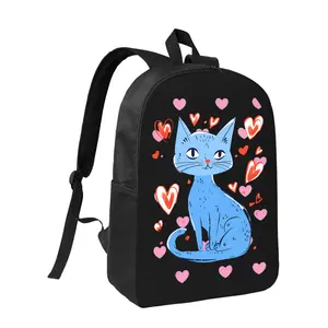 Cute Cat Kawaii School Backpack for Travel Accessories Cartoon Students Aesthetic Bookbag Backpack for School