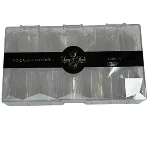 Tips no c curve xxxl coffin 420  PCs Nail Nail Art