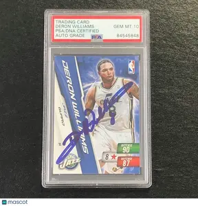 2011 Adrenalyn XL Deron Williams Signed Card AUTO 10 PSA/DNA Slabbed Jazz