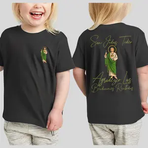 Youth and Adult San Judas Tadeo Latino T-Shirt, Faith Tee, Catholic Style, Blessed Shirt, Latino Faith, Gratitude Vibes, Saint Jude, Religious Apparel, Graphic Tee, Gift for Men Women, Gift for Boys Girls, Youth Clothing, Y2K Clothing