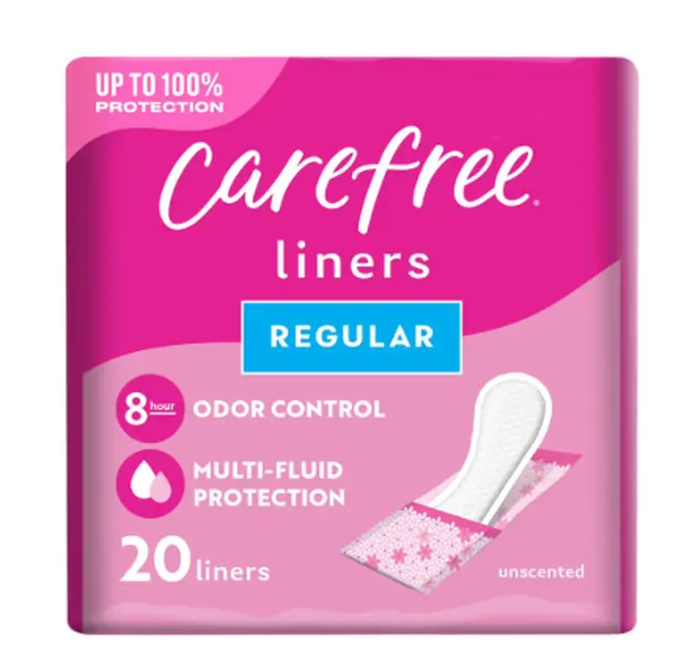 Panty Liners for Women, Regular, Wrapped, Unscented