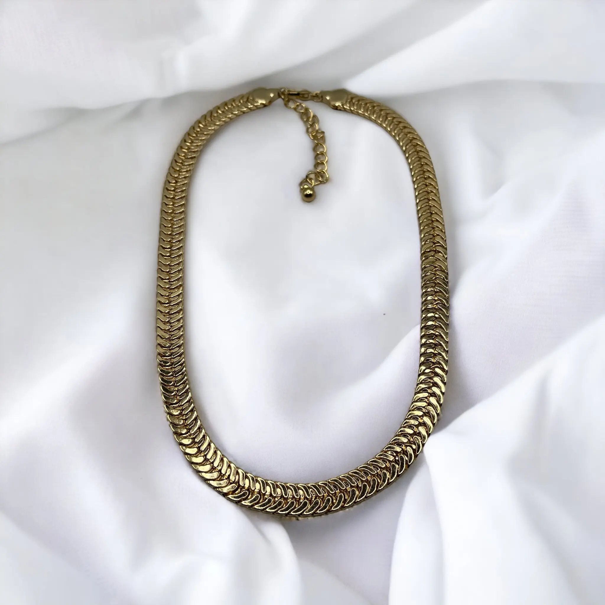 Gold Plated Surgical Steel Chunky Chain Necklace Daily Engagement