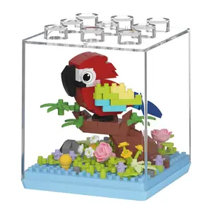 Cute Bird Dust Cover Micro Particle Building Blocks Toy DIY Assembly Gift, Fun Educational Kids Puzzle Game, Perfect Present for Children