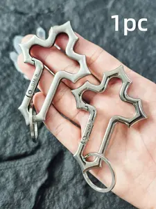 Cross Design Keychain, Fashionable Keychain for Women & Men, Trendy All-match & Exquisite Keychain for Birthday Gift