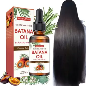 MIAOFUTONG Batana Hair Oil with Castor Oil 30ml Nourishes Deeply Repairs Dry Damaged Hair Makes Hair Smooth Softener Care Serum Christmas Gift