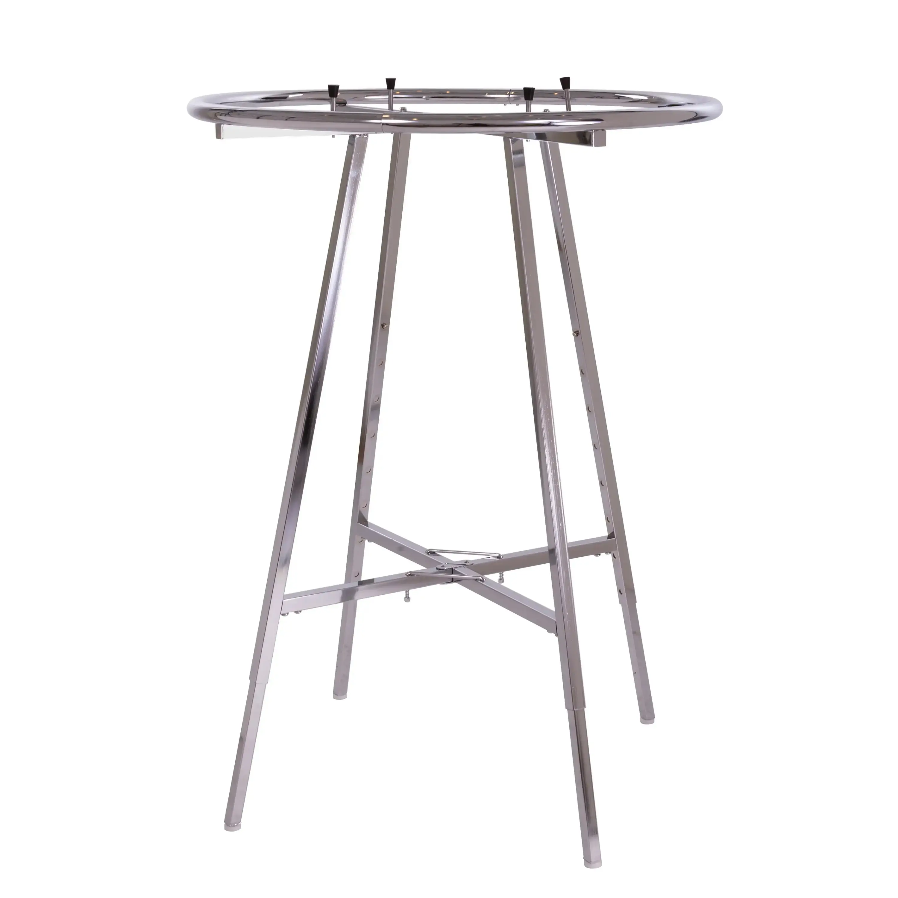 Econoco - 36in Diameter Chrome Round Clothing Rack - Space Saving Solution