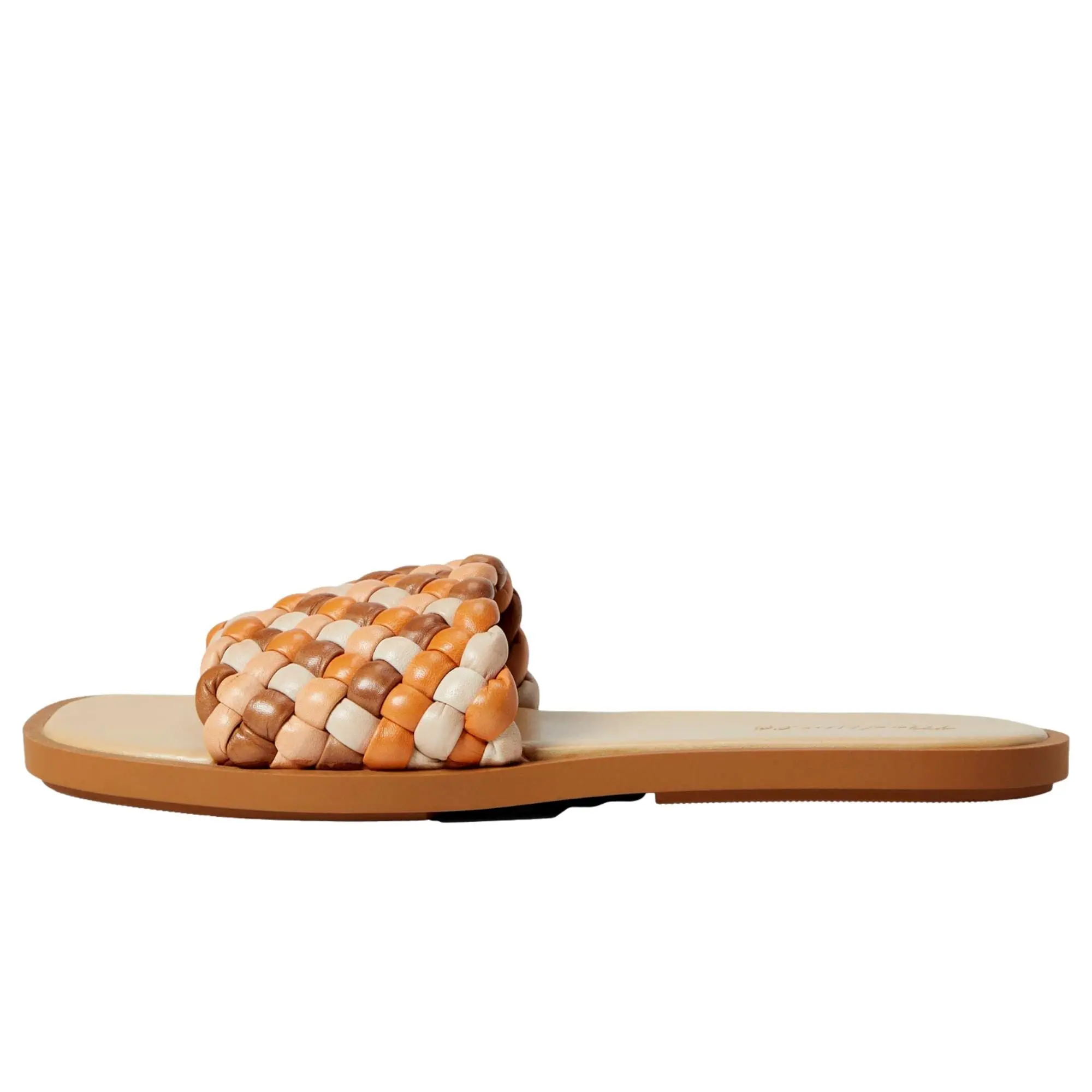 Madewell Nora Puffy Woven Slide Multi-Mulled Cider Multi  NF179-957 Women's