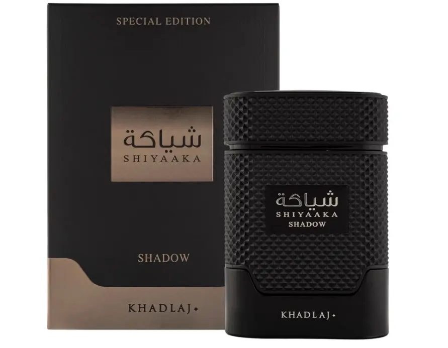 Shiyaaka Shadow Special Edition by Khadlaj for Men – EDP 100ml (3.4 oz), Pink Pepper, Cedarwood & Musk